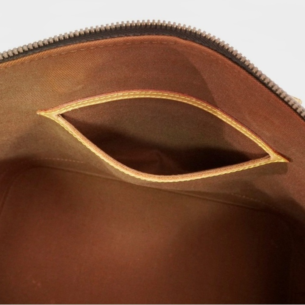 Louis Vuitton Monogram Alma Handbag - Brown & Tan Leather - Picture 8 of 16